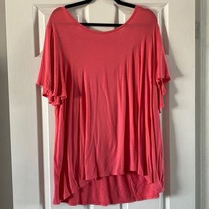 2x-Coral Pink  short sleeve